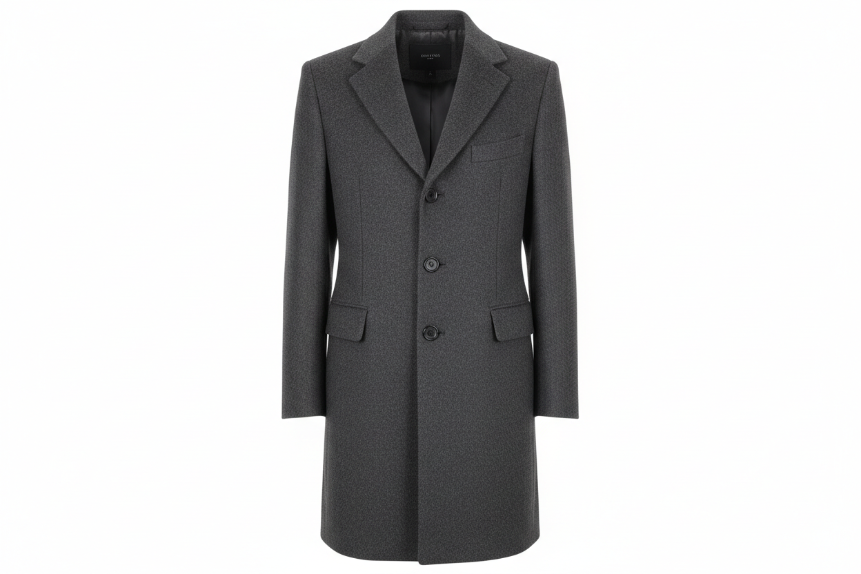 Tailored Wool Single Breasted Coat
