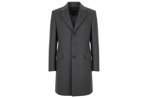Tailored Wool Single Breasted Coat